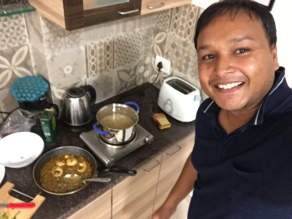 Egg curry Home made during Mumbai Year 2018 AskDushyant