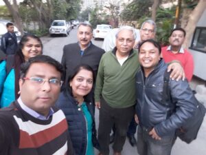 Selfie with C P Gurnani and NITR Alumni during NIT Delhi meet discussion event AskDushyant Year 2018