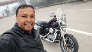Selfie with harley davidson yamuna expressway Harley ride 15 Dec 2025 AskDushyant