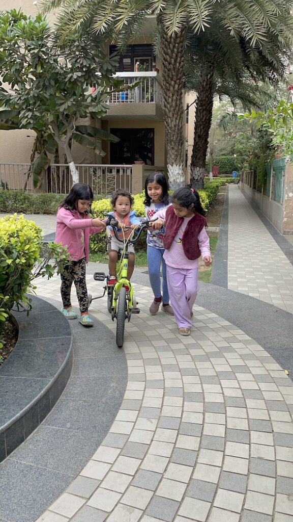 bhavvya enjoying with eldeco mystic green society children year 2025 AskDushyant