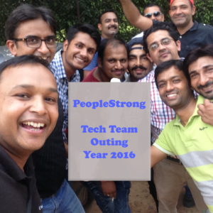 Group selfie peoplestrong tech team outing yr 2016 AskDushyant