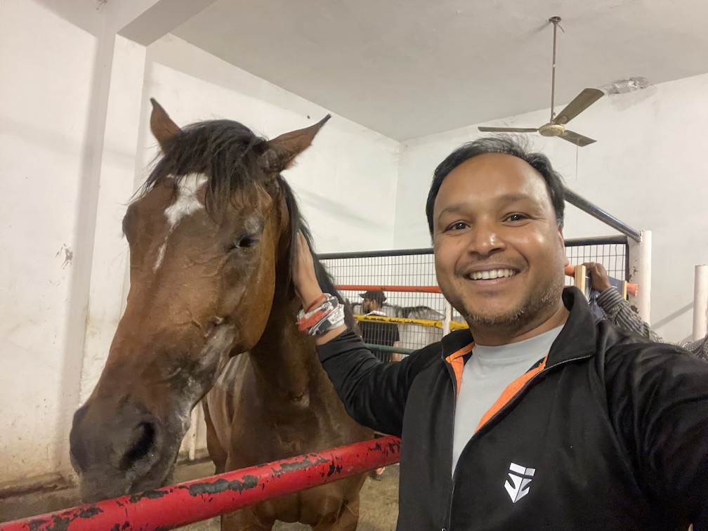 Learning horse riding with Darcy Year 2025