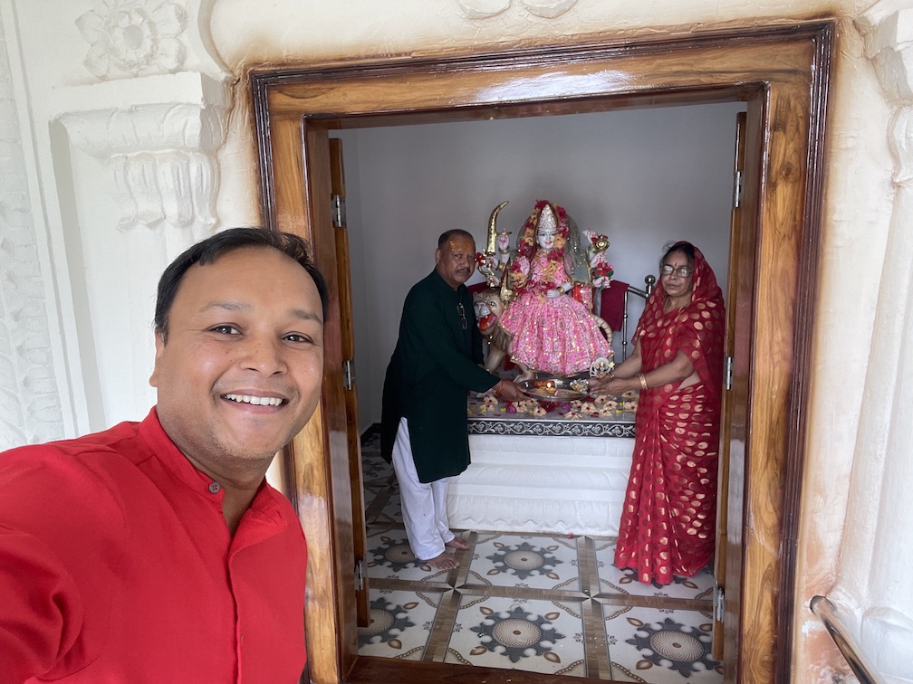 Maa Durga Aarti Idol donated by Gadewal family Year 2026 askdushyant