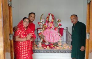 On Navratri Gadewal family had contributed a Matarani Durga idol to newly renovated temple at Choti Mohad Kareli Narsingpur Madhya Pradesh Yr 2026